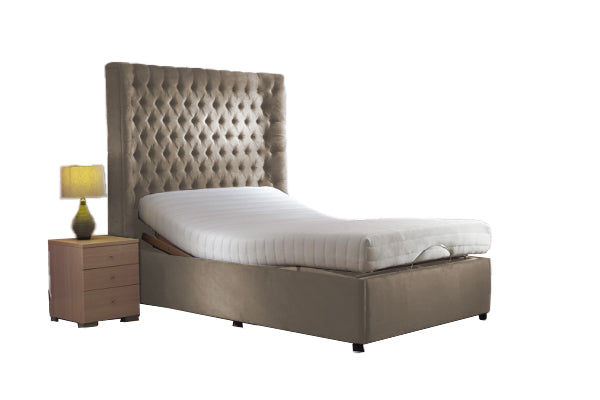 Winged Chesterfield Adjustable Bed