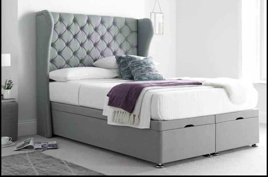 clyde winged ottoman bed